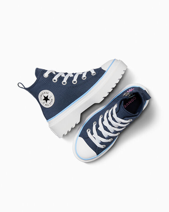 Chuck Taylor All Star Lugged Lift Platform Easy On Floral Embroidery High Top