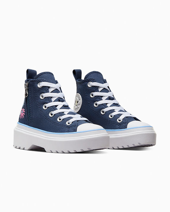 Chuck Taylor All Star Lugged Lift Platform Easy On Floral Embroidery High Top