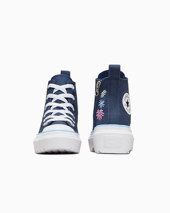 Chuck Taylor All Star Lugged Lift Platform Easy On Floral Embroidery High Top