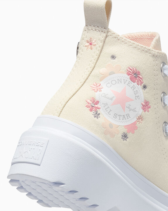 Chuck Taylor All Star Lugged Lift Platform Flowers Easy On High Top