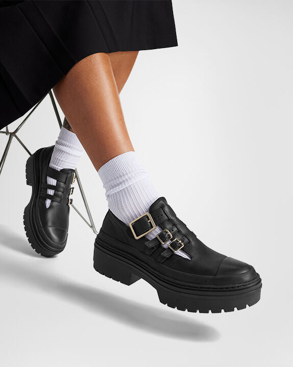 Chuck Taylor All Star Lugged Heel Mary Jane Platform Low Top
