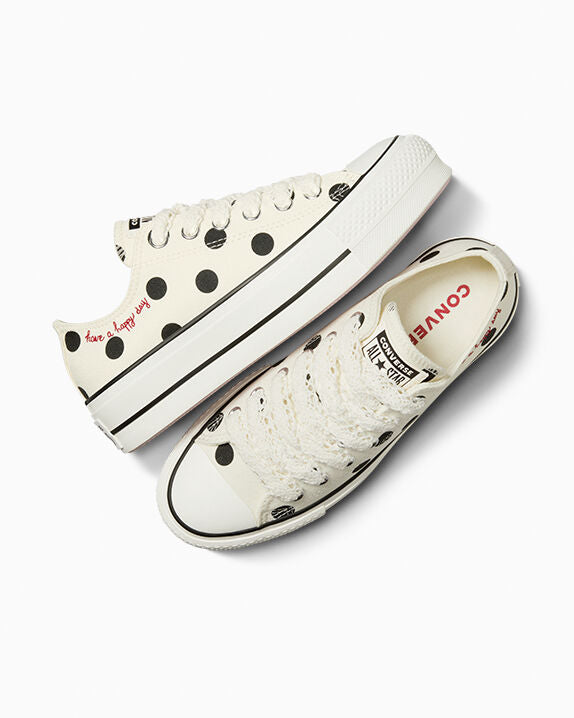 Chuck Taylor All Star Lift Platform Polka Dots Low Top