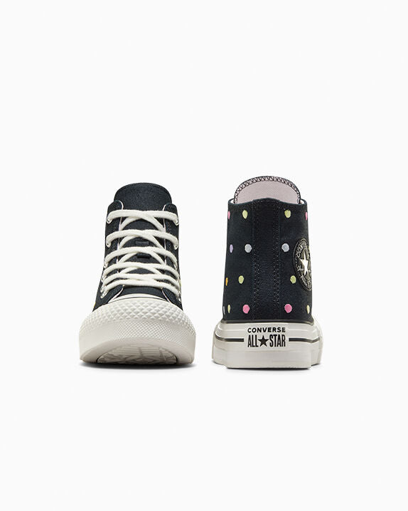 Chuck Taylor All Star Lift Embroidered Polka Dots Platform High Top