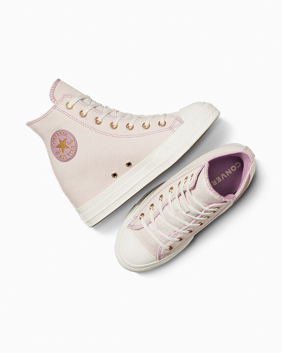 Chuck Taylor All Star Wedge Platform Gold High Top