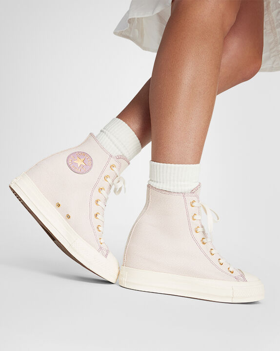 Chuck Taylor All Star Wedge Platform Gold High Top