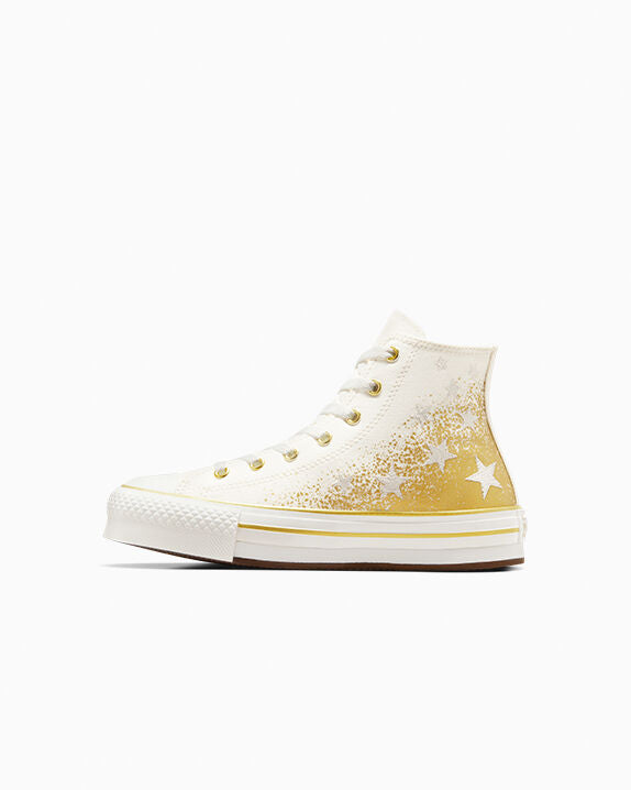 Chuck Taylor All Star EVA Lift Platform Gold Metallic High Top