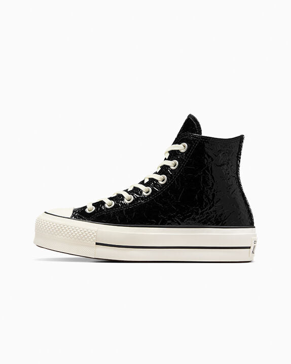 Chuck Taylor All Star Lift Platform Crinkled Leather High Top