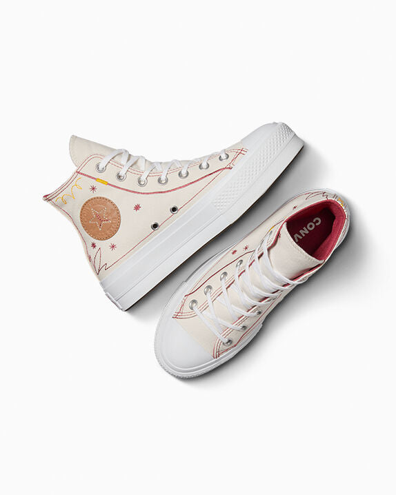 Chuck Taylor All Star Lift Platform Western Stitch High Top