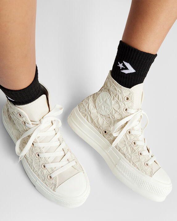 Chuck Taylor All Star Lift Platform Textured Material High Top