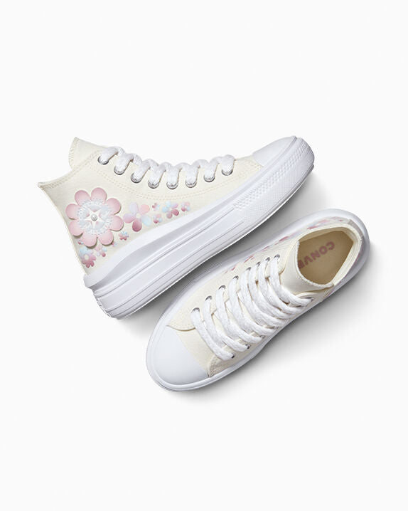 Chuck Taylor All Star Move Platform Petals & Pearls High Top