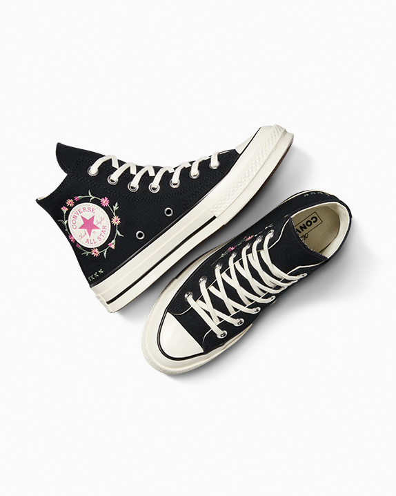 Chuck 70 Embroidered Flowers High Top
