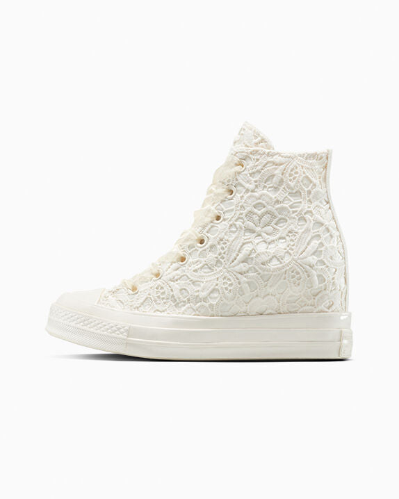 Chuck 70 Wedge Platform Crocheted Satin High Top