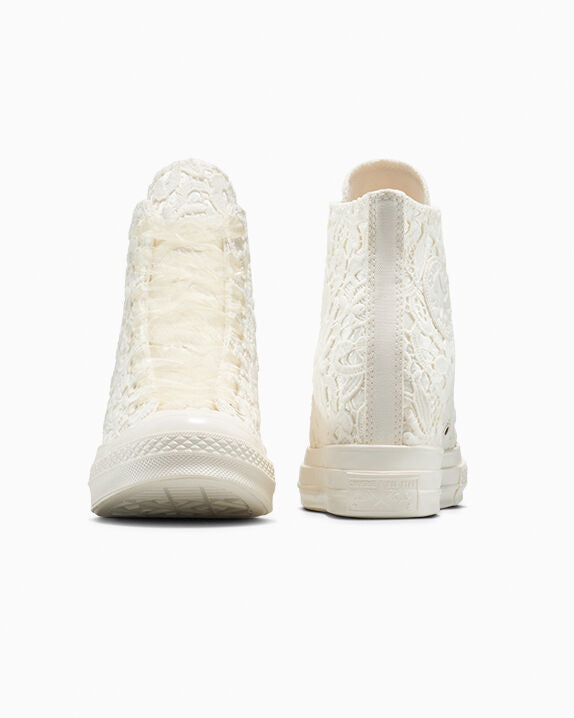 Chuck 70 Wedge Platform Crocheted Satin High Top