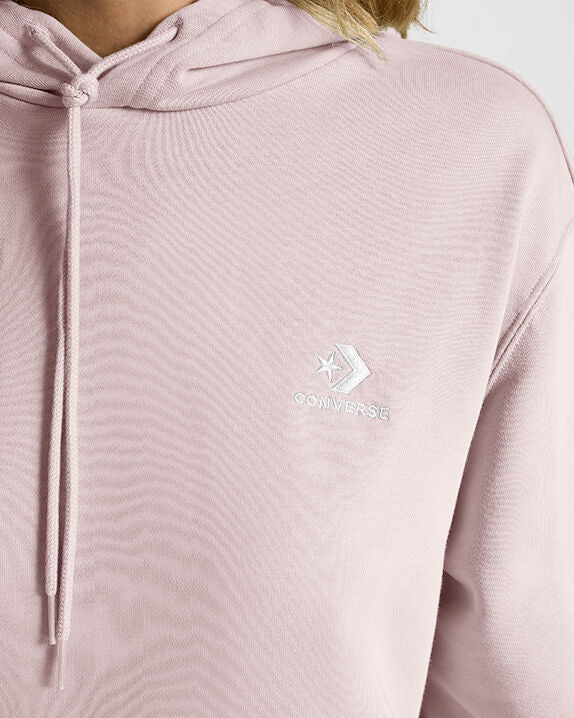 Converse Go-To Embroidered Star Chevron Standard-Fit Fleece Hoodie