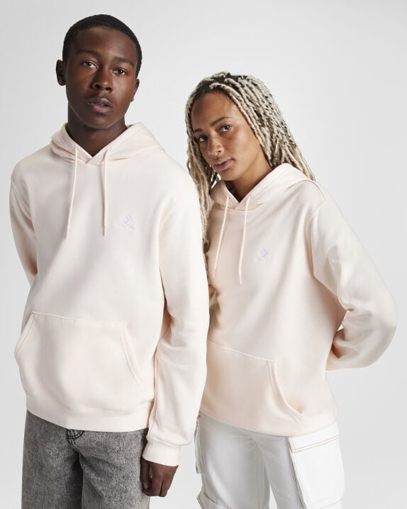 Converse Go-To Embroidered Star Chevron Standard-Fit Fleece Hoodie