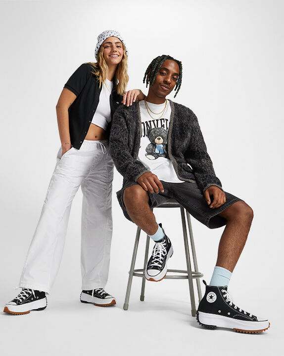 Run Star Hike Platform High Top White/Black/Gum