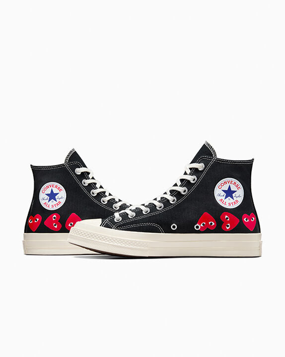 Converse x Comme des Garçons PLAY Chuck 70 Multi Heart High Top