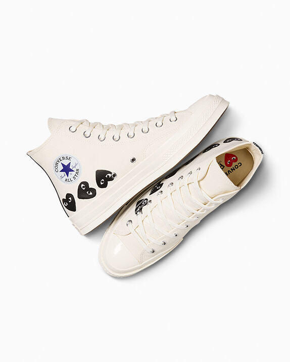 Converse x Comme des Garçons PLAY Chuck 70 Multi Heart High Top