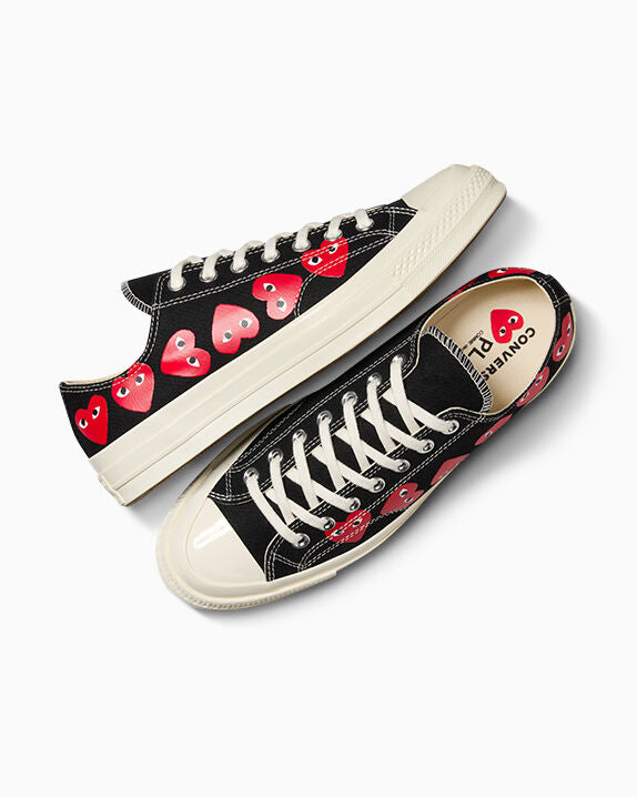 Converse x Comme des Garçons PLAY Chuck 70 Multi Heart Low Top