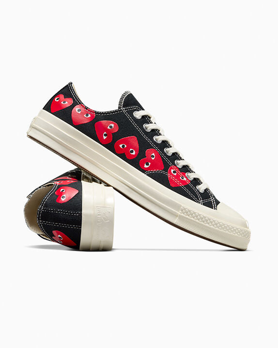 Converse x Comme des Garçons PLAY Chuck 70 Multi Heart Low Top