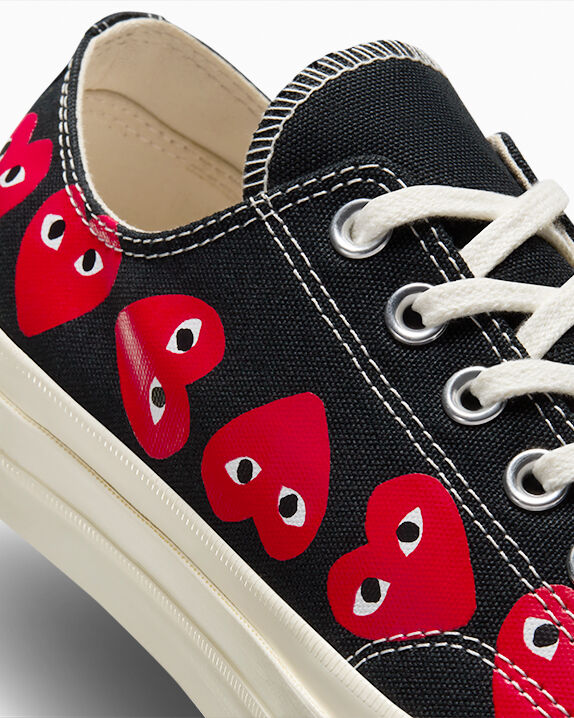 Converse x Comme des Garçons PLAY Chuck 70 Multi Heart Low Top