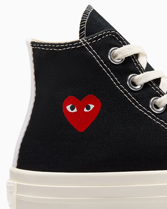 Converse X Comme des Garçons PLAY Chuck 70 OG Single Heart High Top
