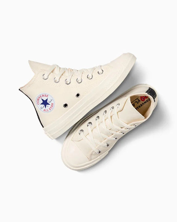 Converse X Comme des Garçons PLAY Chuck 70 OG Single Heart High Top