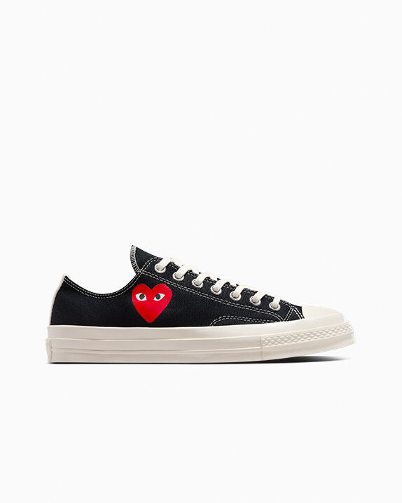 Converse X Comme des Garçons PLAY Chuck 70 OG Single Heart Low Top