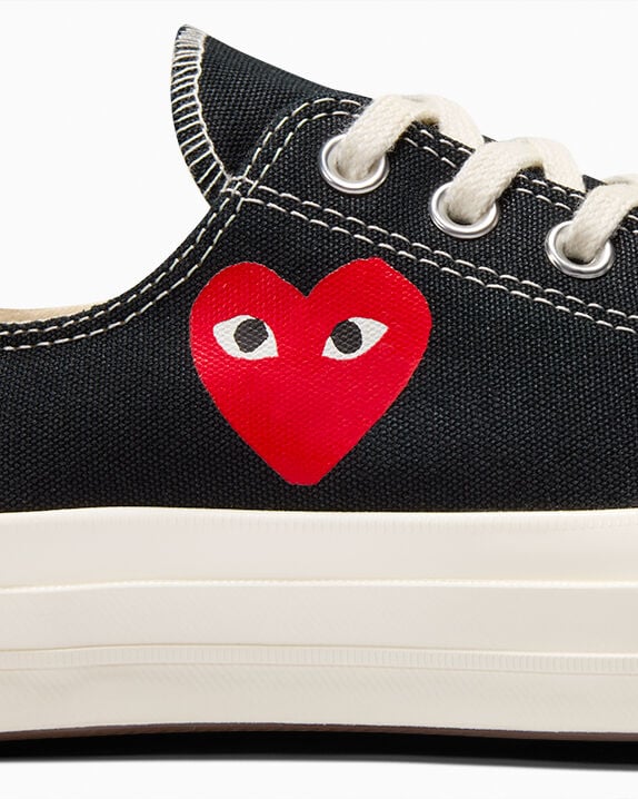 Converse X Comme des Garçons PLAY Chuck 70 OG Single Heart Low Top