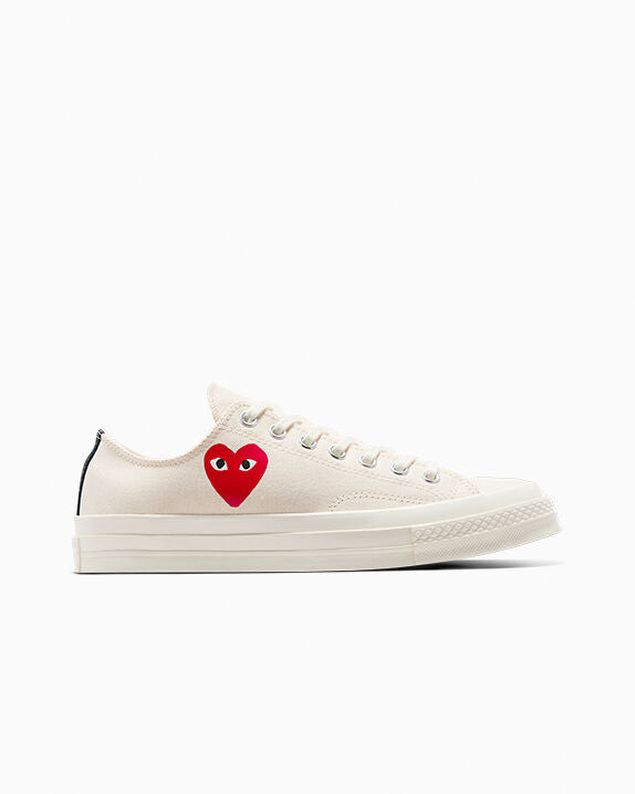 Converse X Comme des Garçons PLAY Chuck 70 OG Single Heart Low Top