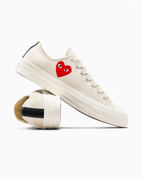 Converse X Comme des Garçons PLAY Chuck 70 OG Single Heart Low Top
