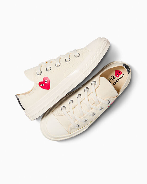 Converse X Comme des Garçons PLAY Chuck 70 OG Single Heart Low Top