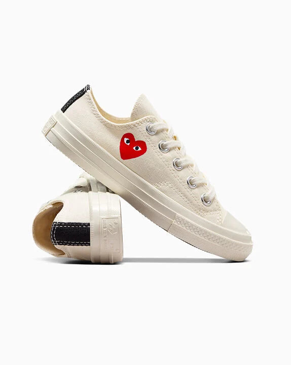 Converse X Comme des Garçons PLAY Chuck 70 OG Single Heart Low Top
