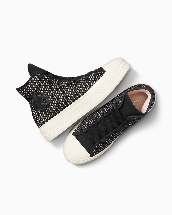 Chuck Taylor All Star Lift Platform Crochet High Top