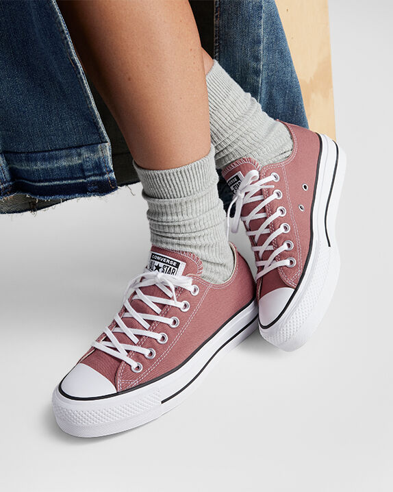 Chuck Taylor All Star Lift Platform Low Top Seasonal Grey Area/White/Black