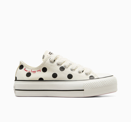 Chuck Taylor All Star Lift Platform Polka Dots Low Top