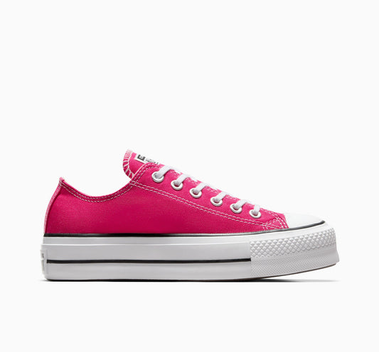 Chuck Taylor All Star Lift Platform Low Top Seasonal Cerise Pink/White/Black