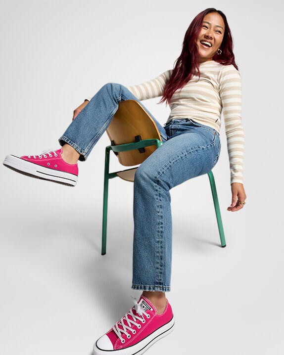 Chuck Taylor All Star Lift Platform Low Top Seasonal Sugar Berry/White/Black