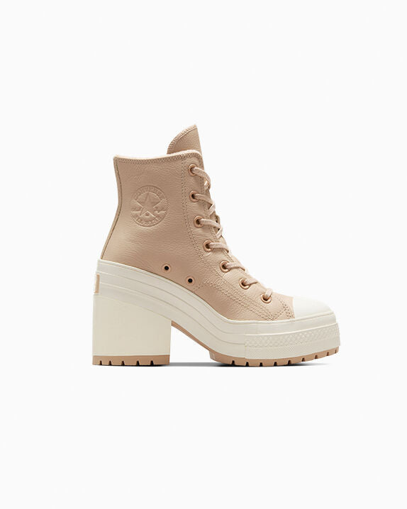 Chuck 70 De Luxe Heel Platform Weatherized Leather High Top