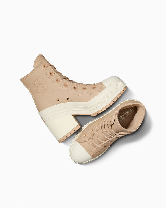 Chuck 70 De Luxe Heel Platform Weatherized Leather High Top