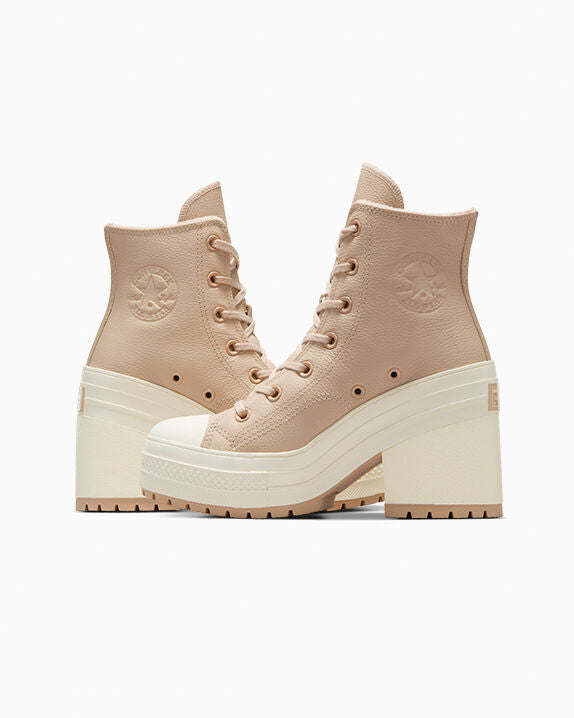Chuck 70 De Luxe Heel Platform Weatherized Leather High Top