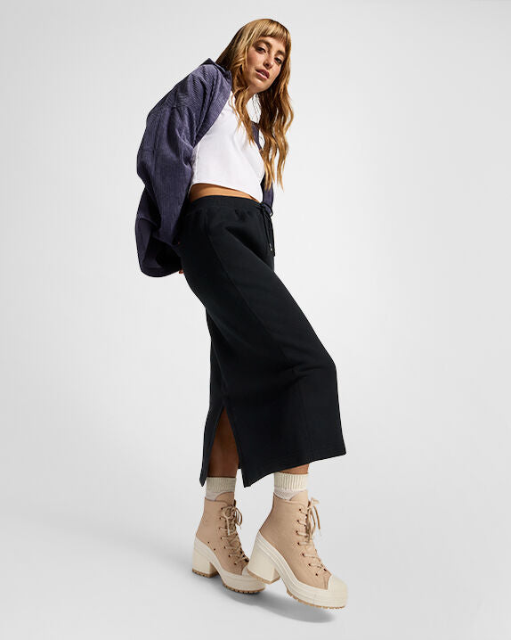 Chuck 70 De Luxe Heel Platform Weatherized Leather High Top
