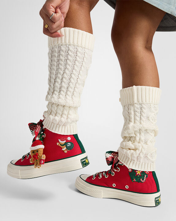 Chuck 70 X-Mas Gingerbread & Knit Sock High Top