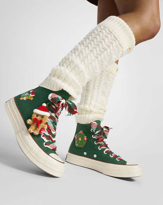 Chuck 70 X-Mas Gingerbread & Knit Sock High Top
