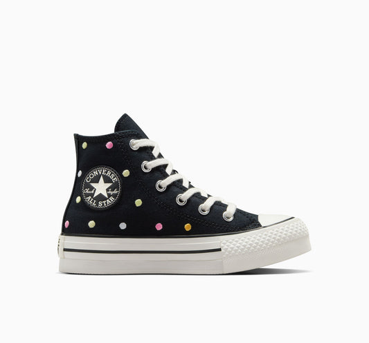 Chuck Taylor All Star Lift Embroidered Polka Dots Platform High Top