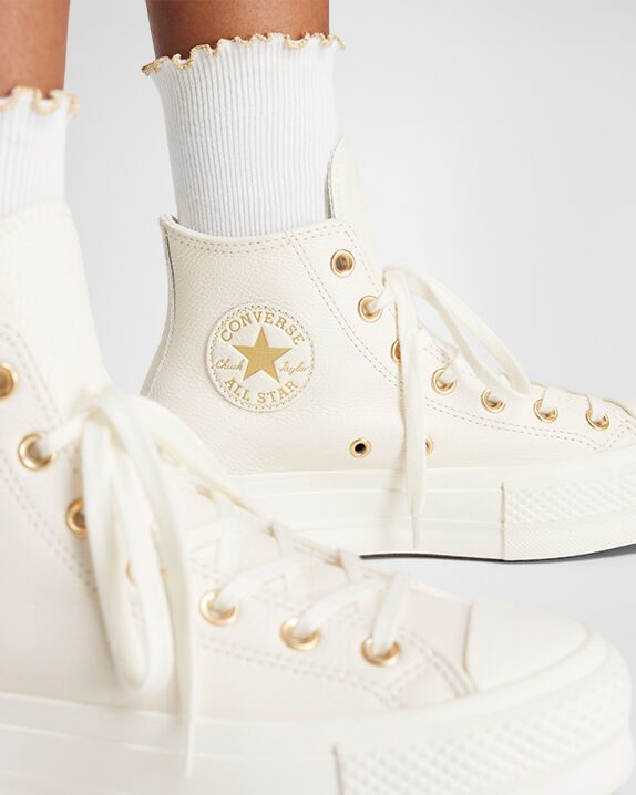 Chuck Taylor All Star Lift Platform Gold High Top