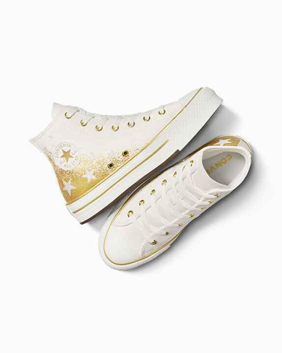 Chuck Taylor All Star EVA Lift Platform Gold Metallic High Top