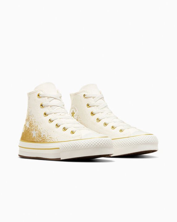 Chuck Taylor All Star EVA Lift Platform Gold Metallic High Top