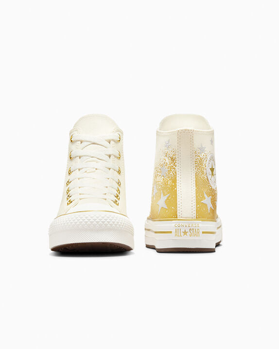 Chuck Taylor All Star EVA Lift Platform Gold Metallic High Top