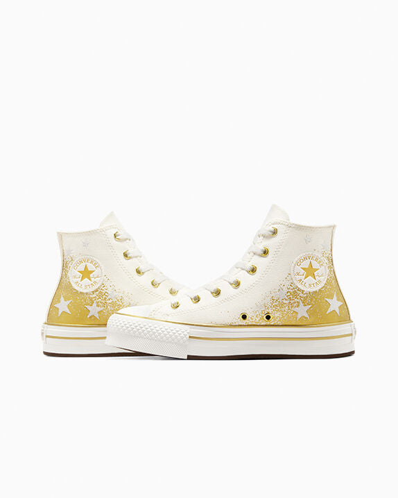 Chuck Taylor All Star EVA Lift Platform Gold Metallic High Top